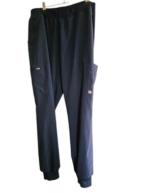Scrubletics Navy Cargo Jogger Scrub Pants